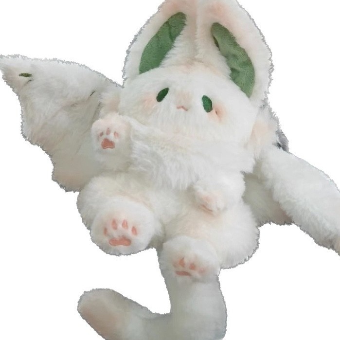Apsara big bat rabbit plush toy big white rabbit doll soothing doll cloth doll small fuzhu bat rabbit