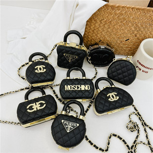Mini Lipstick Small Bag Women's 2024 New Style Chanel Style Crossbody Small Bag Decorative Bag Pearl Chain Shoulder Bag Women's Bag