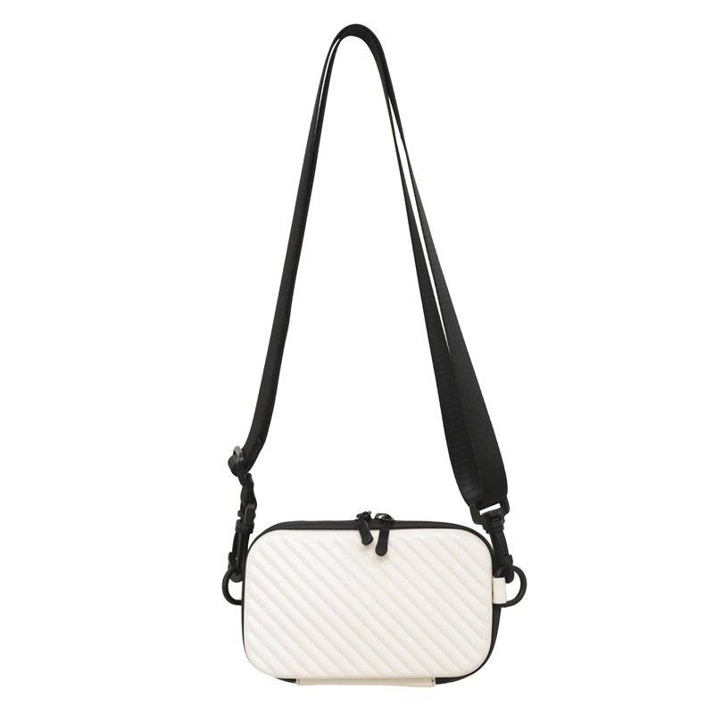 New fashion brand ins indentation box bag street popular Japanese Korean style hard shell bag simple mobile phone bag delivery