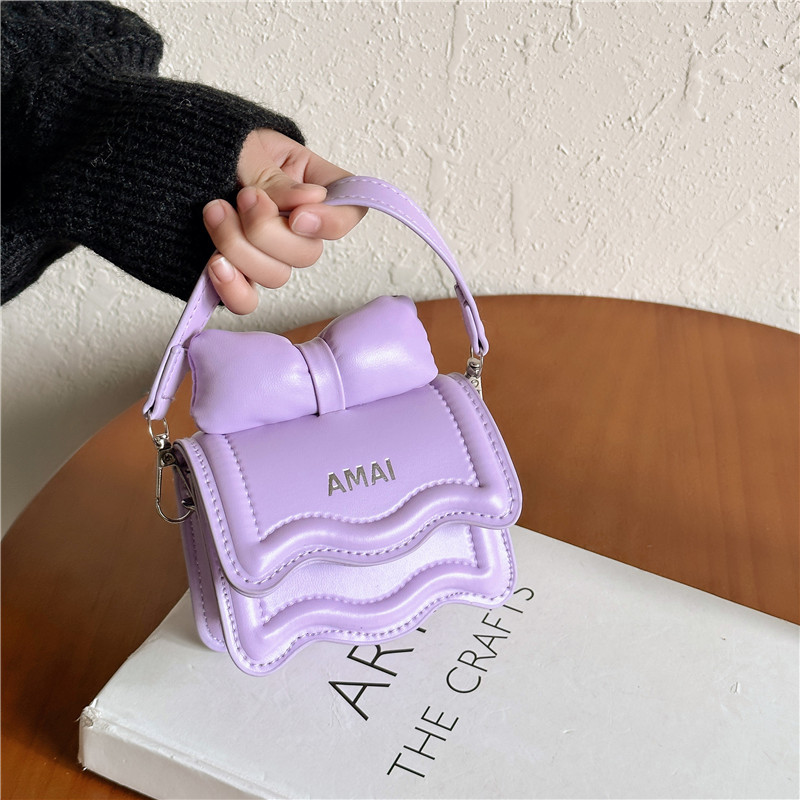 Autumn New Korean style mini children girls' shoulder bag bow chain crossbody small bag parent-child bag women's bag