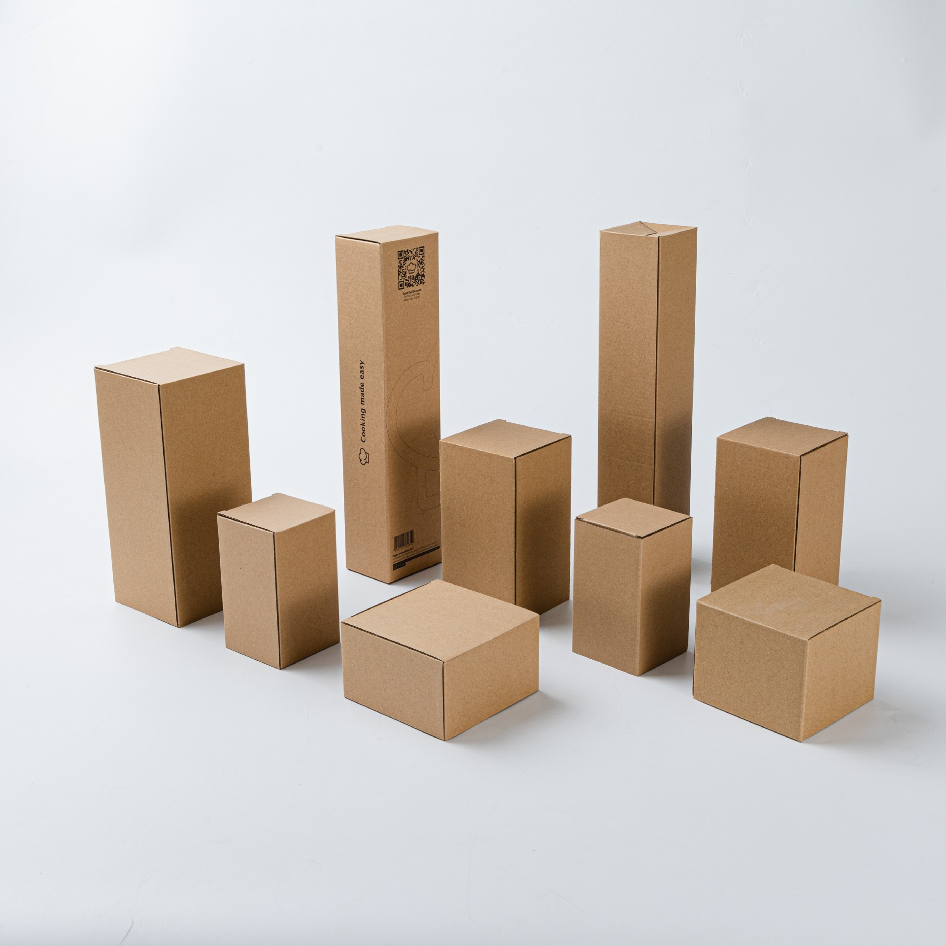 Three Layer E Pit Extra Hard Thickened Kraft Paper Box in stock Corrugated Box Square Paper Box Small Carton Packaging Box Carton