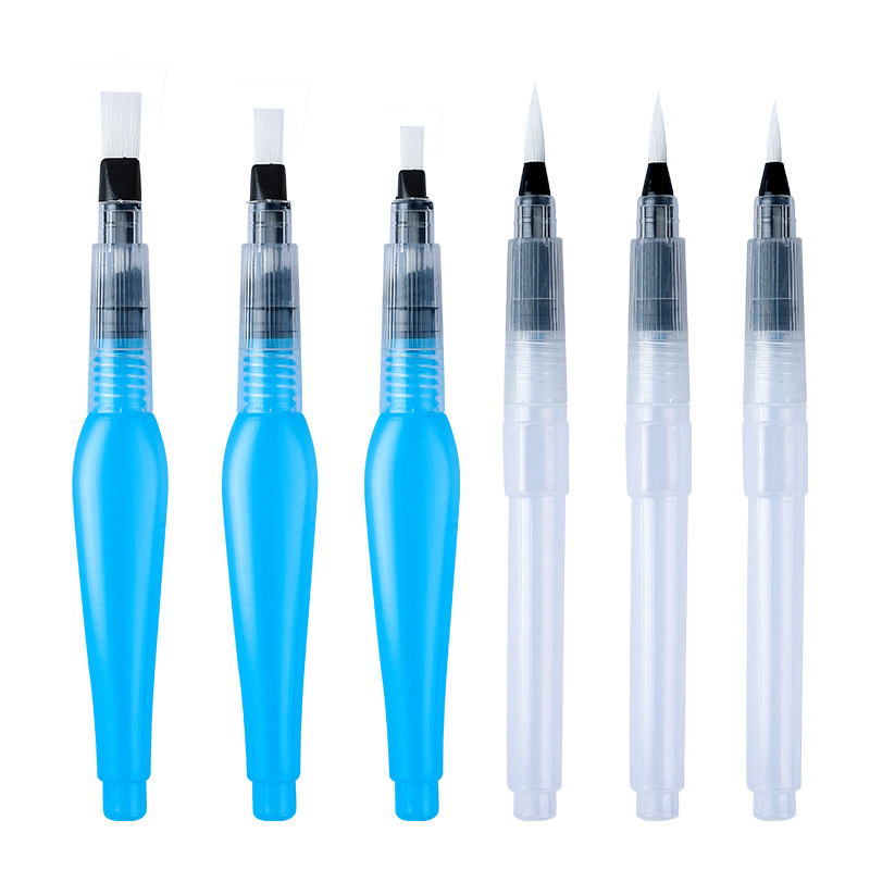 Factory wholesale fountain pen solid watercolor painting soft brush large capacity water storage pen water soluble color lead painting pen