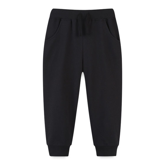 Cross-border supply of new autumn children's foot-binding sports pants European and American style children's sweater pants wholesale