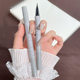 Double-headed water eyebrow pencil can reduce eyelashes and lie on silkworms. It is not easy to fade for girls