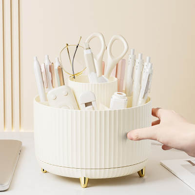 Bolan high-looking rotatable pen holder large capacity desktop stationery storage rack children's desk special storage Pen Holder