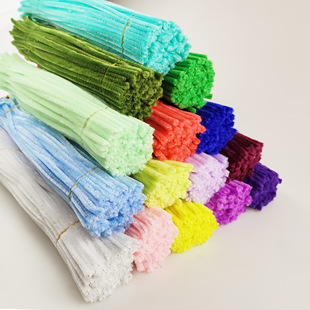 Wholesale ultra-tight torsion bar safety color wool bar solid color wool root children's handmade material bag educational toys