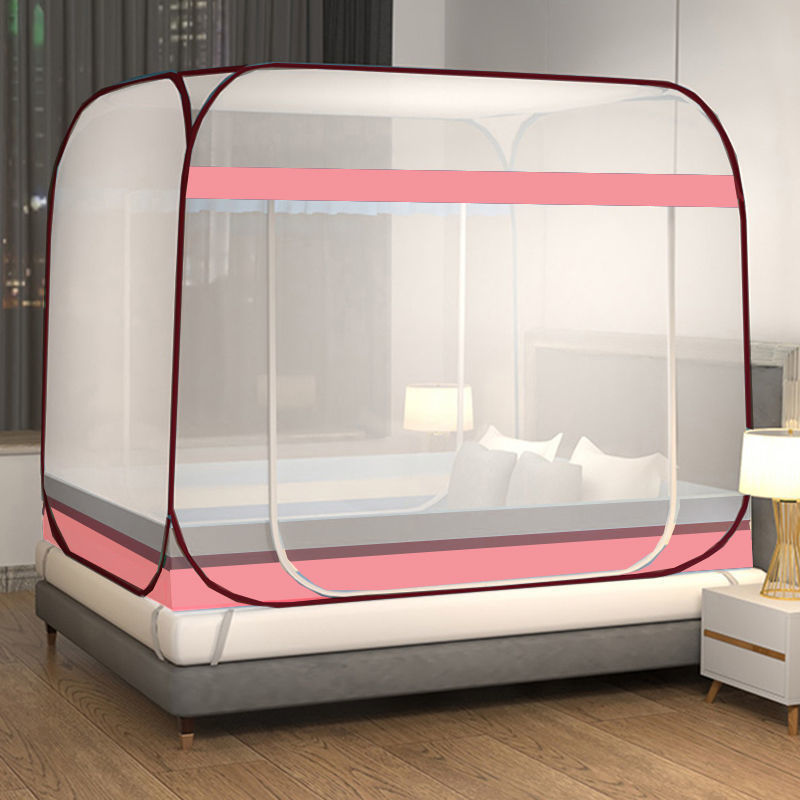 Mosquito net bracket pole set dormitory single 1.5 m bed installation-free folding yurt student single 0.9m