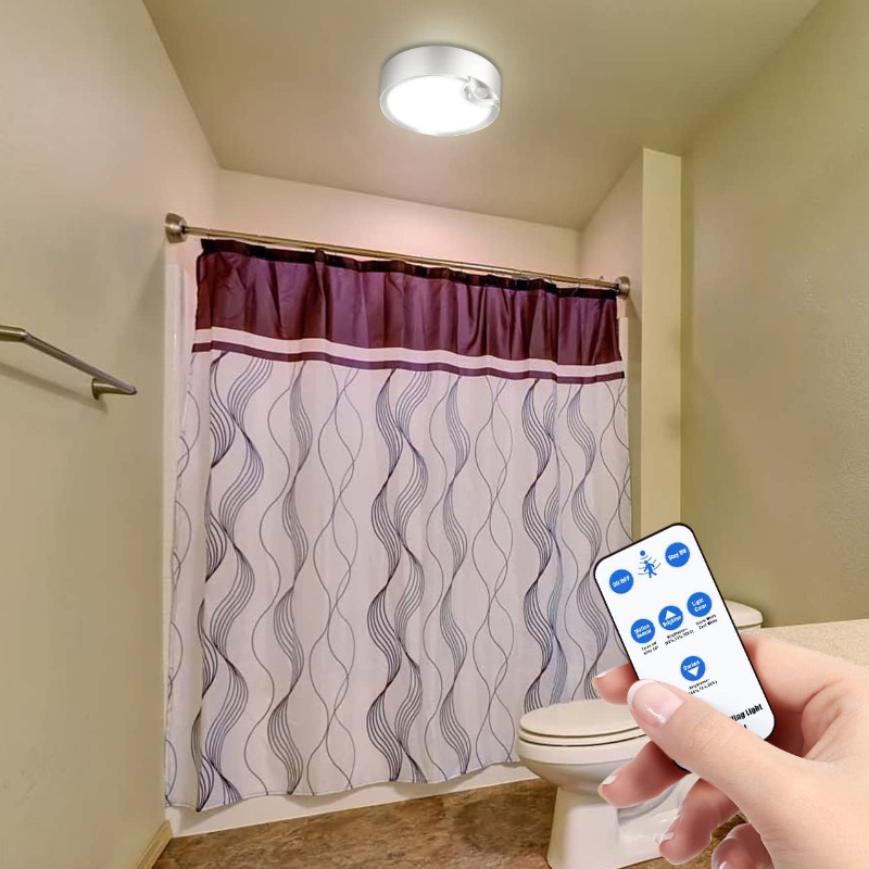 Amazon new remote control induction ceiling lamp indoor corridor garage lamp intelligent round color temperature adjustable ceiling lamp