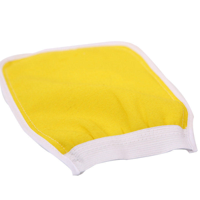 Simple Color Bath Towel Scrub Double-sided Bath Gloves Bathroom Washing and Protecting Decontamination Back Exfoliating Bath Gloves