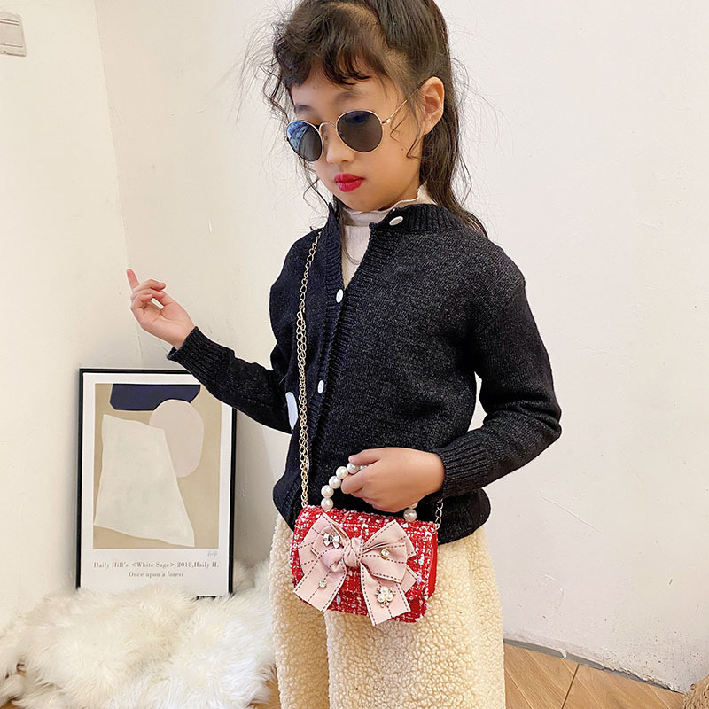 Children's Bag Crossbody 2022 New Fashion Western Style Cute Girl's Bag Internet Popular Little Girl's Mini Coin Purse