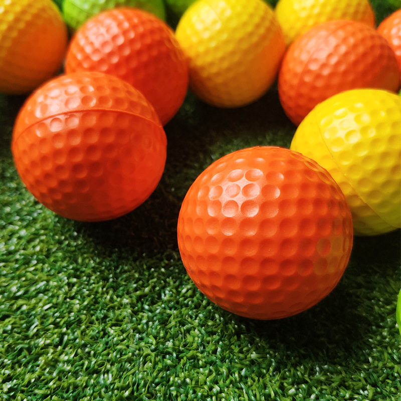4.2cm golf Pu soft ball indoor golf practice ball training color ball soft Golf