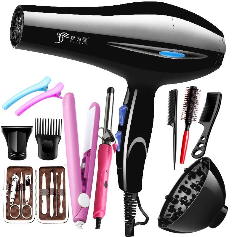 Factory Direct Sales large hair dryer high power household appliances hair salon hot and cold hair dryer foreign trade small household appliances hair dryer