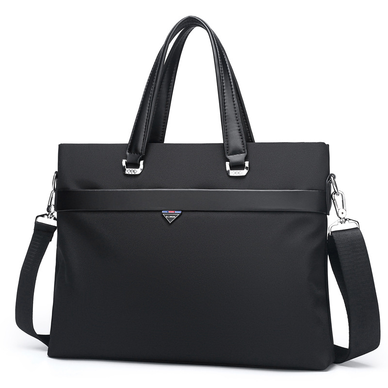 Wholesale new men's bags Oxford cloth handbags horizontal briefcase business bag men's waterproof oblique briefcase