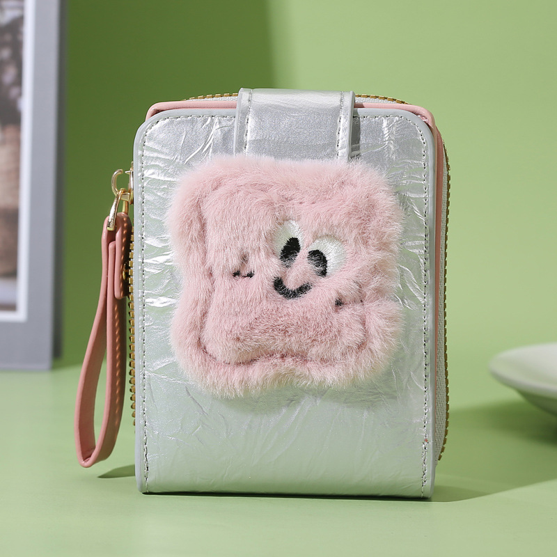 Wallet 2023 new original design clay multi-functional card holder trendy cool driving license integrated coin purse