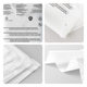 Warning words clothing zipper bag clothes packaging bag frosted plastic universal warning words thickened sealed bag ziplock bag
