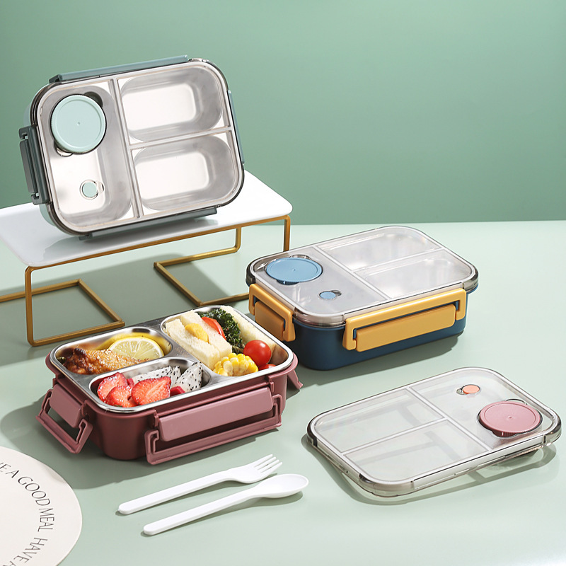 304 Stainless Steel Insulated Lunch Box Sealed Office Worker Student High-value Lunch Box Can Be Filled with Water