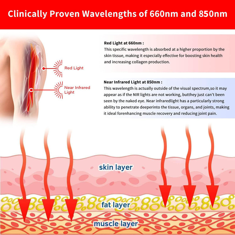 Cross-border new red light belt red light physiotherapy light red light pad infrared physiotherapy instrument pulse red light physiotherapy belt