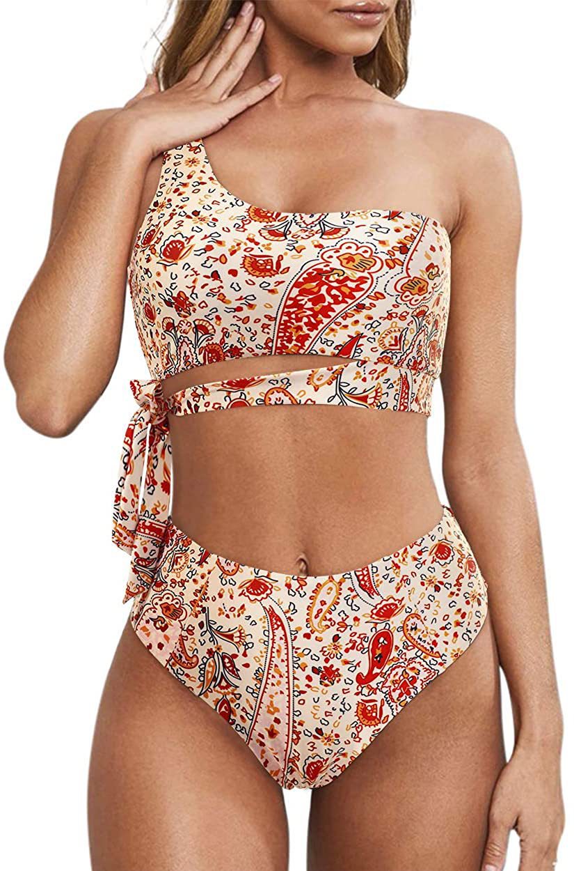 2022 European and American sexy bikini swimsuit belt briefs bikini