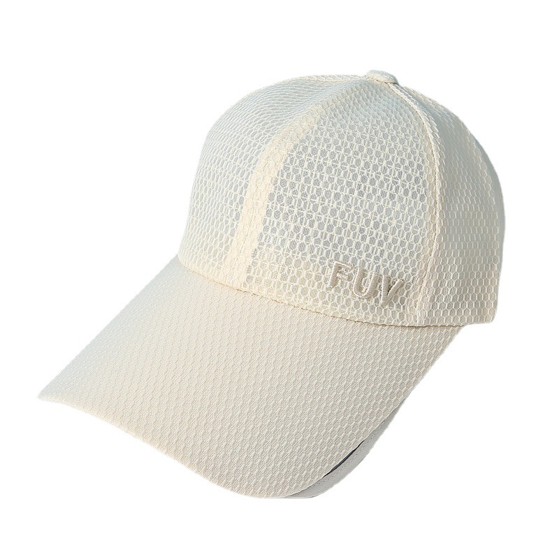 Korean-style summer women's retractable lenses UV-resistant breathable baseball cap outdoor travel Sun cap mesh tennis cap