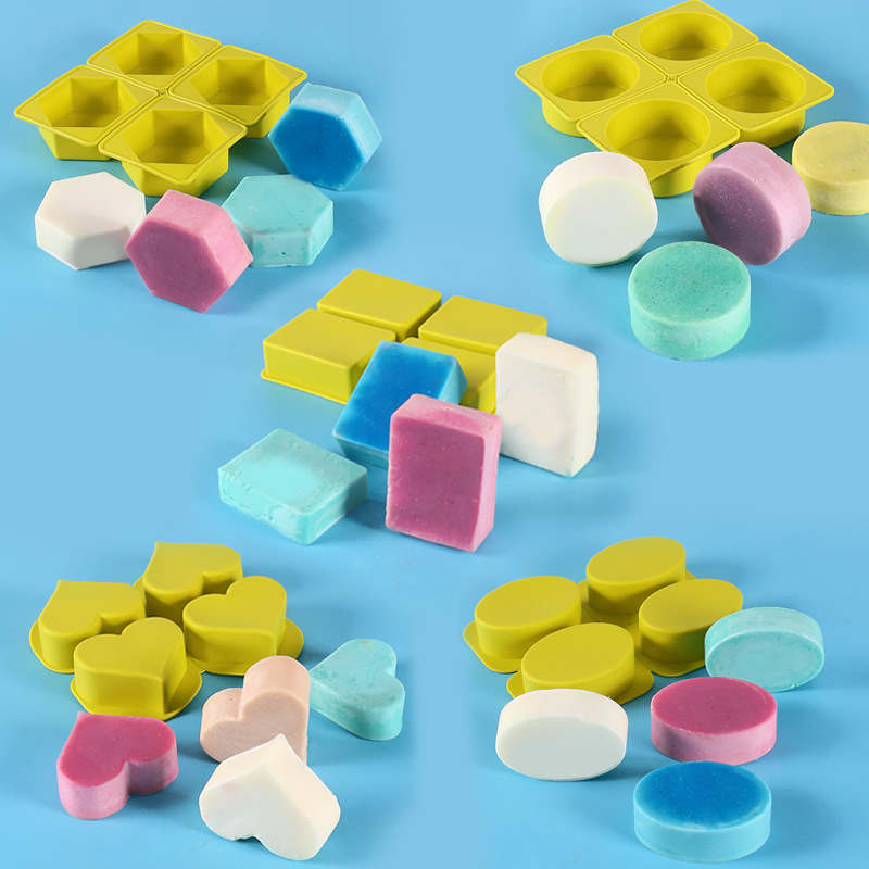4 even 6-sided love constellation soap candle mold diy handmade kitchen cake baking silicone mold