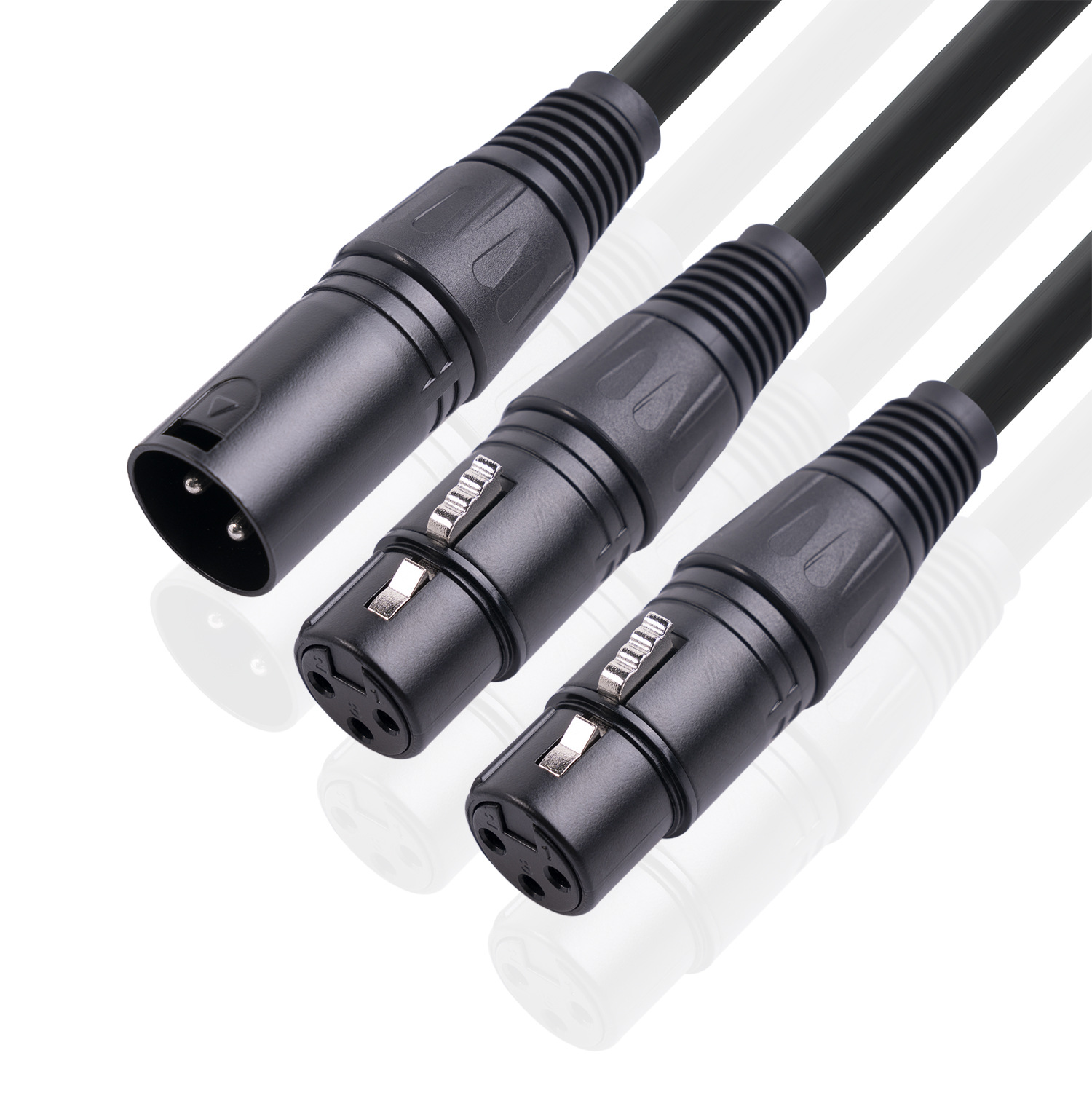 New all-copper conductor oxygen copper braided shield XLR 3pin Kanon 1 Revolution 2 bus adapter 0.5 meters