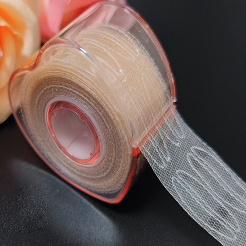 Lace double eyelid stickers invisible flesh color natural fiber strip lace hollow olive beauty stickers four optional
