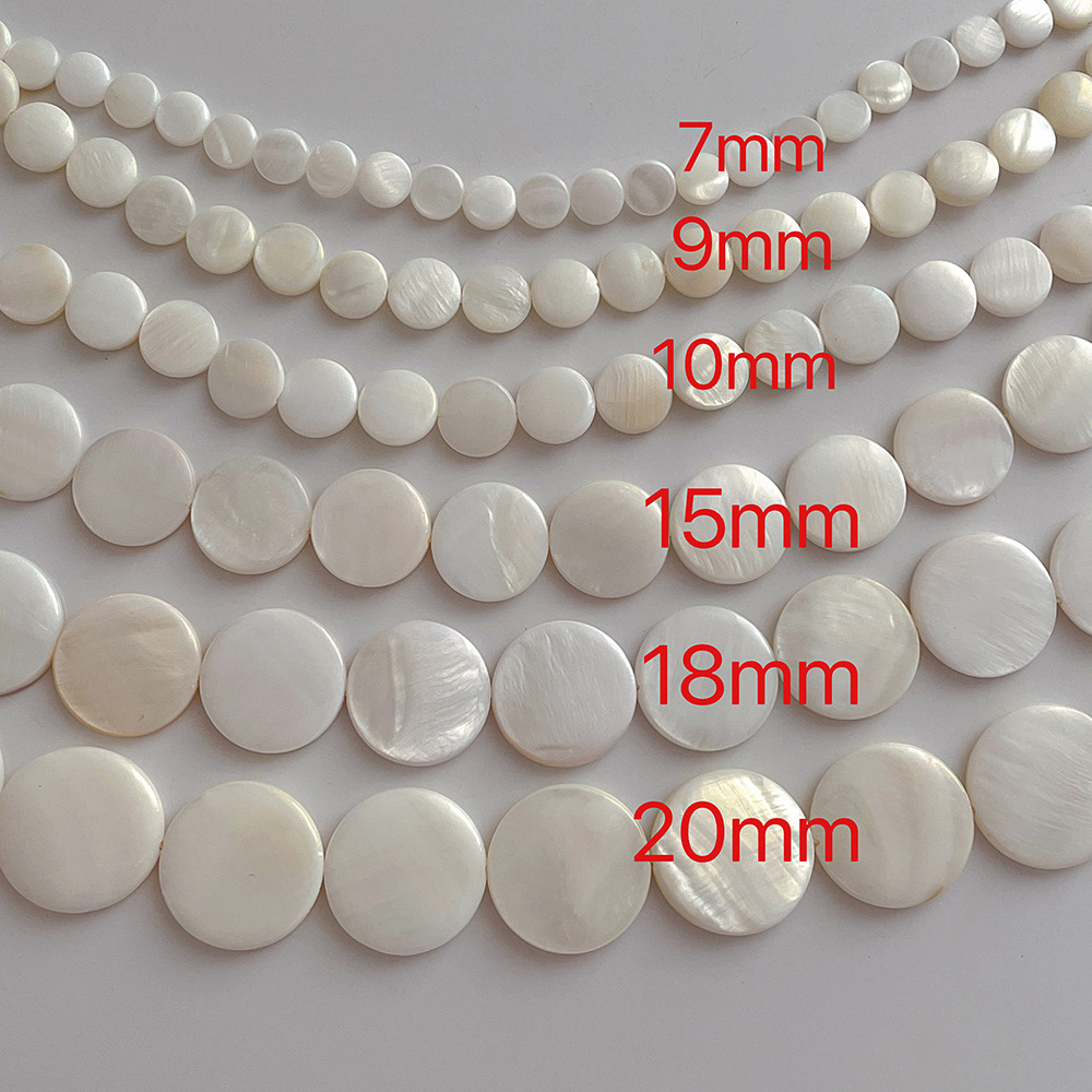 Simple Niche Design Natural Shell Round Necklace Women's Instagram Style All-match Collarbone Chain Accessories for Vacation Beach Style