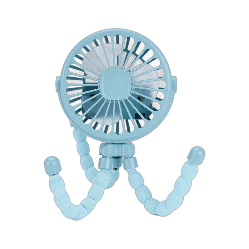 Wholesale Summer Stroller Octopus Fan USB Charging Foldable Mini Outdoor Multifunctional Handheld Fan