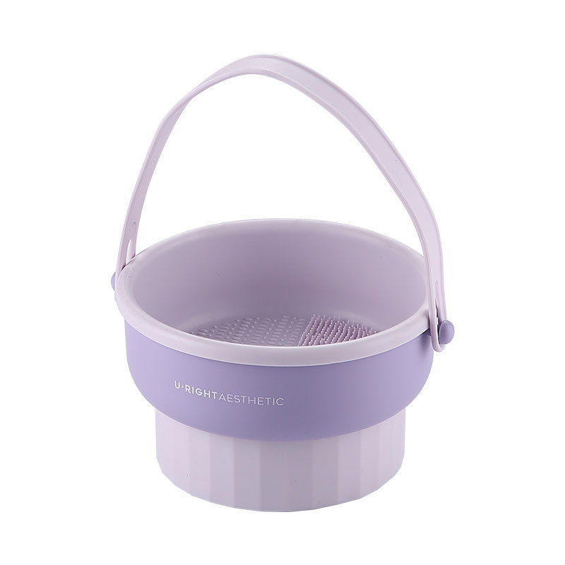 Makeup Brush Cleaning Box Silicone Beauty Makeup Egg Cleaning Artifact Set Beauty Makeup Washing Bowl Storage Box Powder Puff Drying Rack