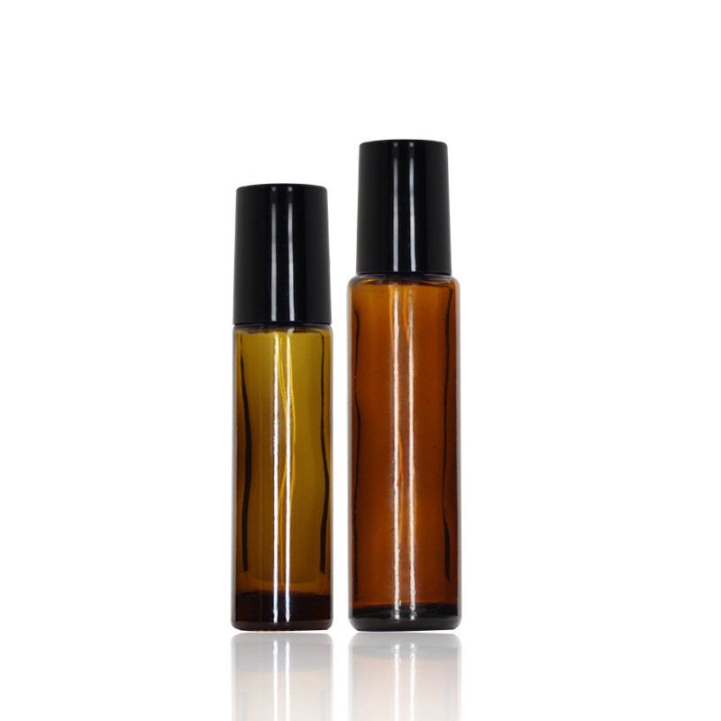 Thick Tea Brown 5ml Glass Walking Bead Bottle Perfume Packed Bead Bottle Cosmetic Bottle