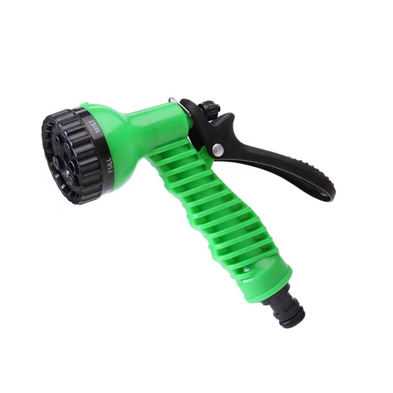 Household Seven-function Water Gun Shower Garden Water Gun Plastic Car Washing Cleaning Tool Telescopic Water Pipe Water Gun Head