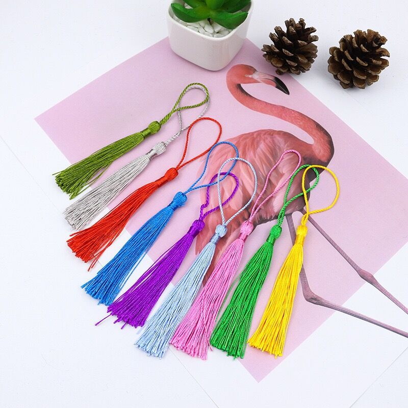 Bookmark Hanfu Vertical Small Tassel Sugar Box Invitation Rendering Long Streamers Sling Corsage Hair Accessories Streamers