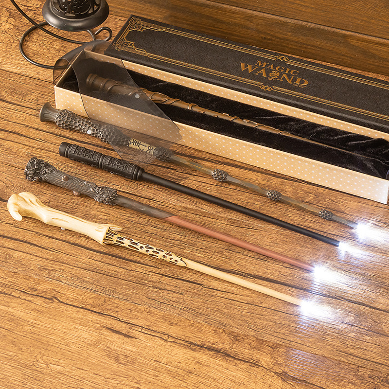 Harry Luminous Magic Wand Charging Hermione Dumbledore Voldemort Snape Birthday Gift Toy