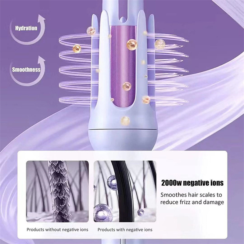 Cross-border automatic spiral electric rotating hair curler lazy hair curler household ceramic hair curler