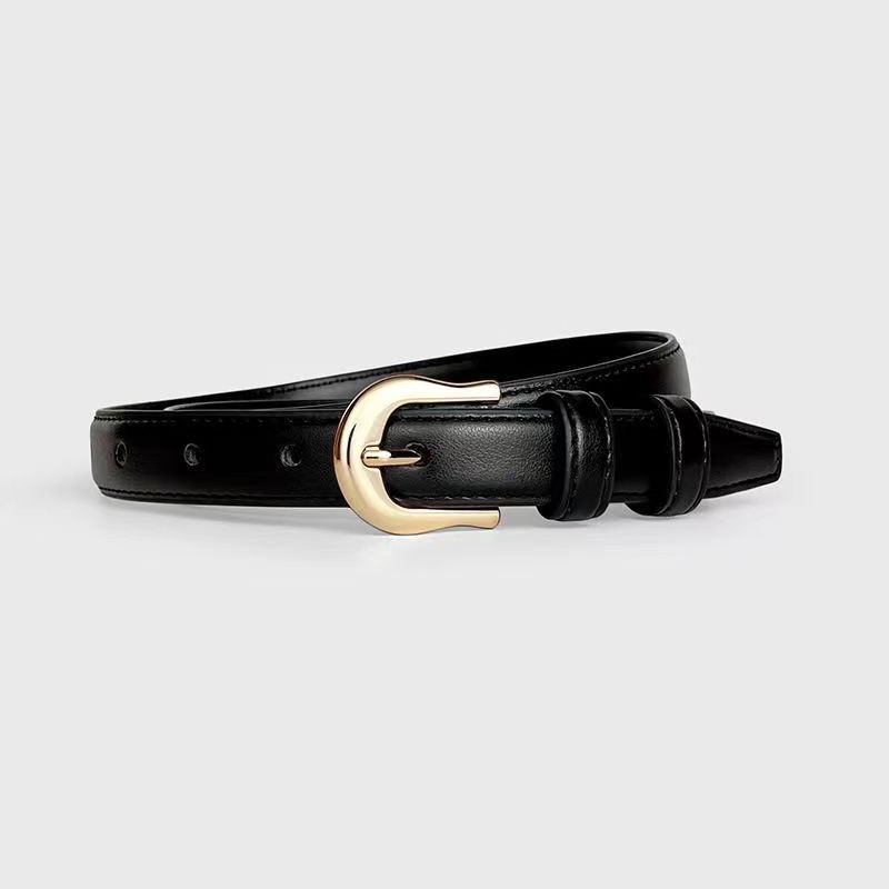 Curea simplă, all-match, pentru femei, curea pentru blugi, pantaloni, stil coreean, stil vintage, elegant, decorativ, costum_voghion.com