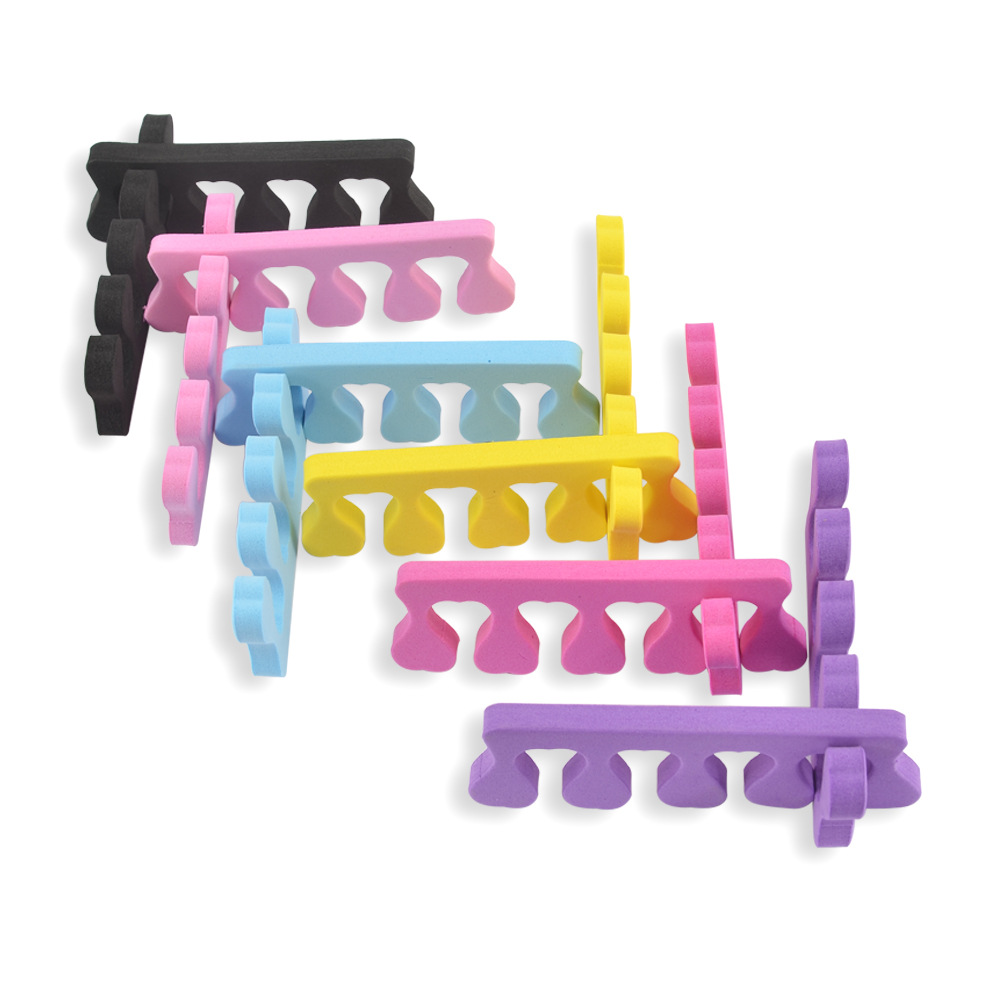 Nail tools peach heart finger cotton sponge finger separator toe EVA finger separator nail nail toe separator factory wholesale