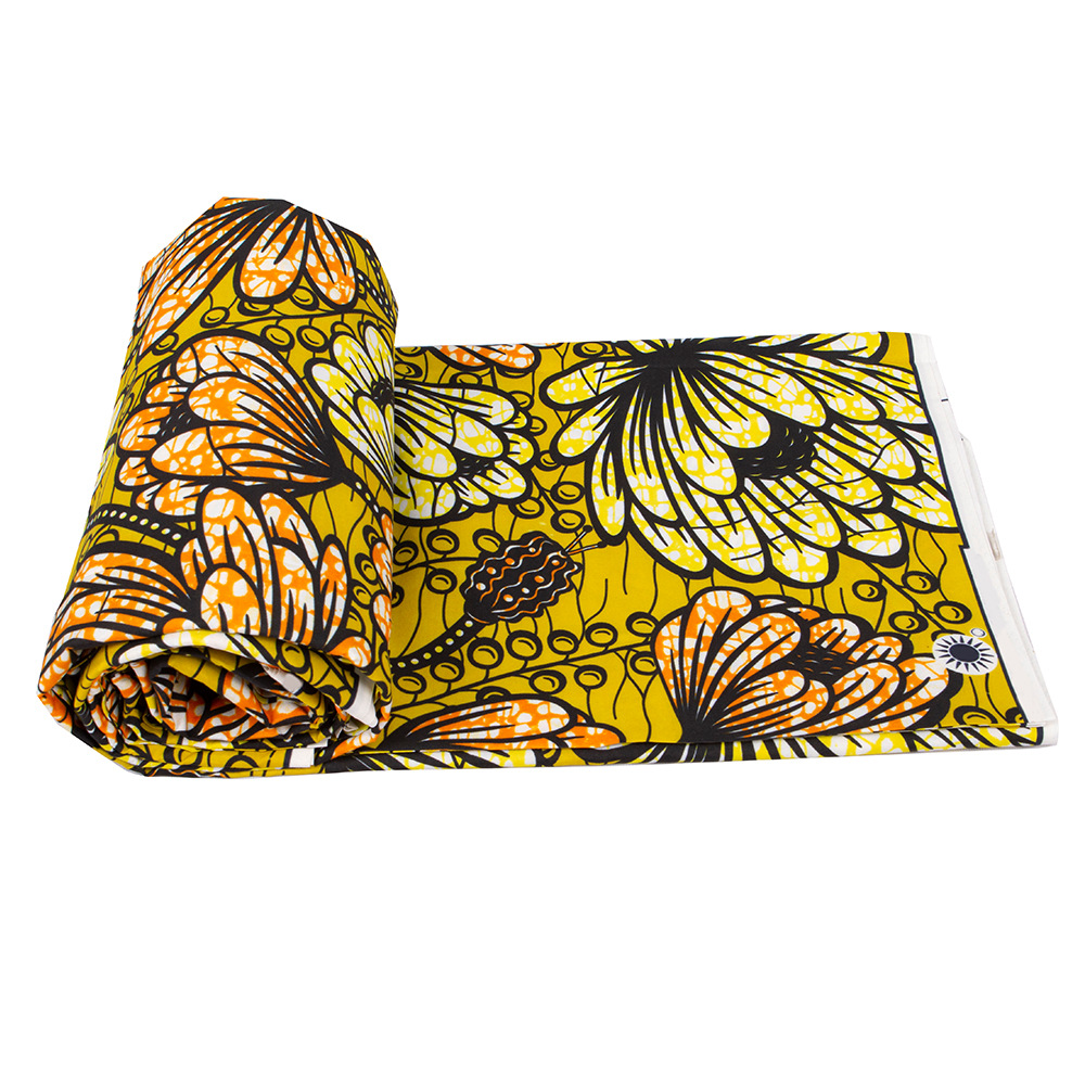 1 piece on behalf of African ethnic batik printing fabric double-sided penetration printing polyester African batik cloth FP6475