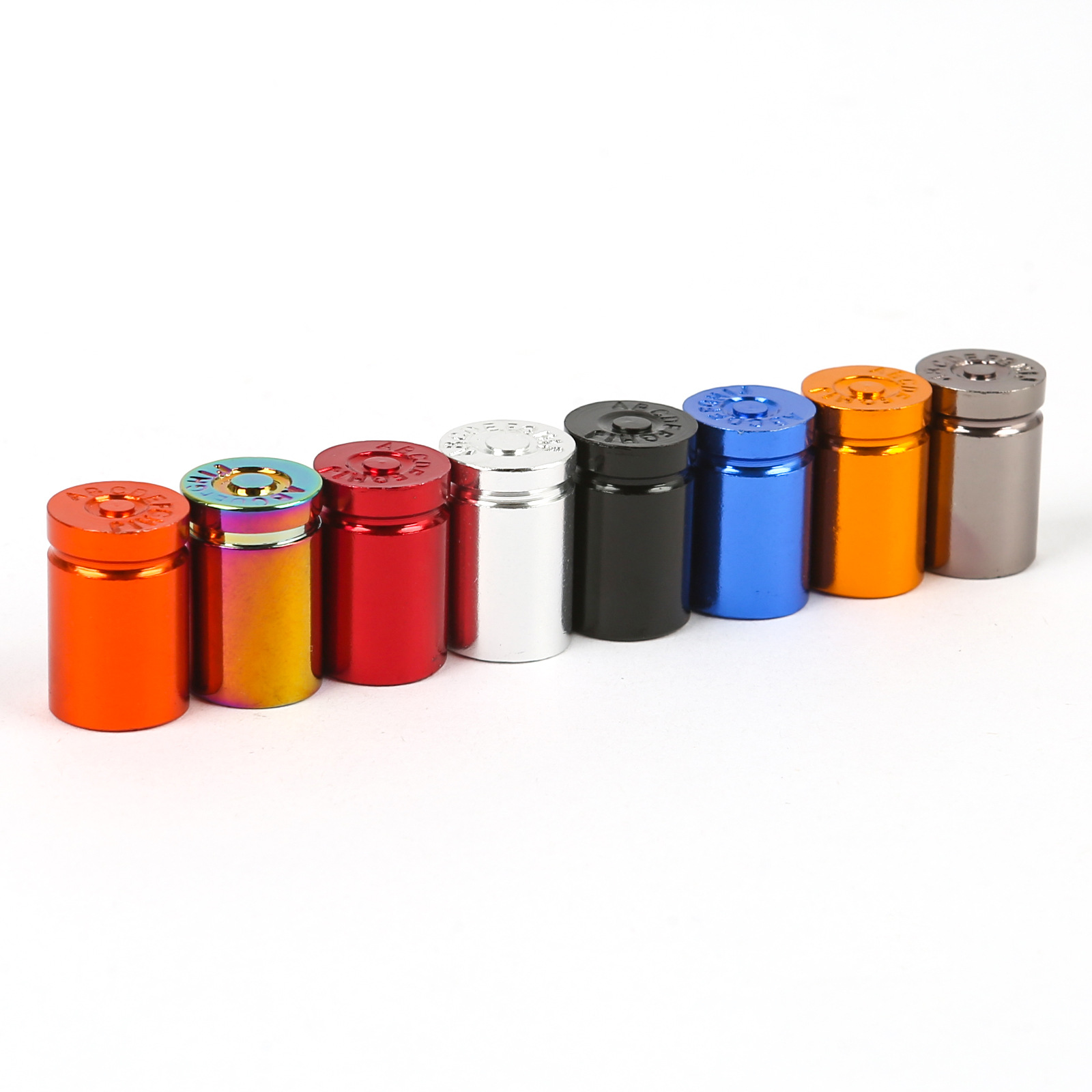 Cross-border exclusive for creative shell aluminum alloy car tire valve dustproof valve cap bullet shell parody