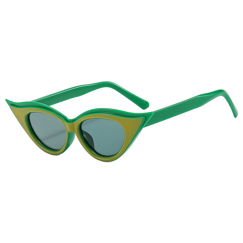 Tiro callejero moda todo-fósforo al aire libre a prueba de sol Gafas de sol transfronterizas nuevas gafas de sol personalizadas de ojo de gato a prueba de rayos UV