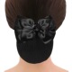 Black lace rose fine mesh