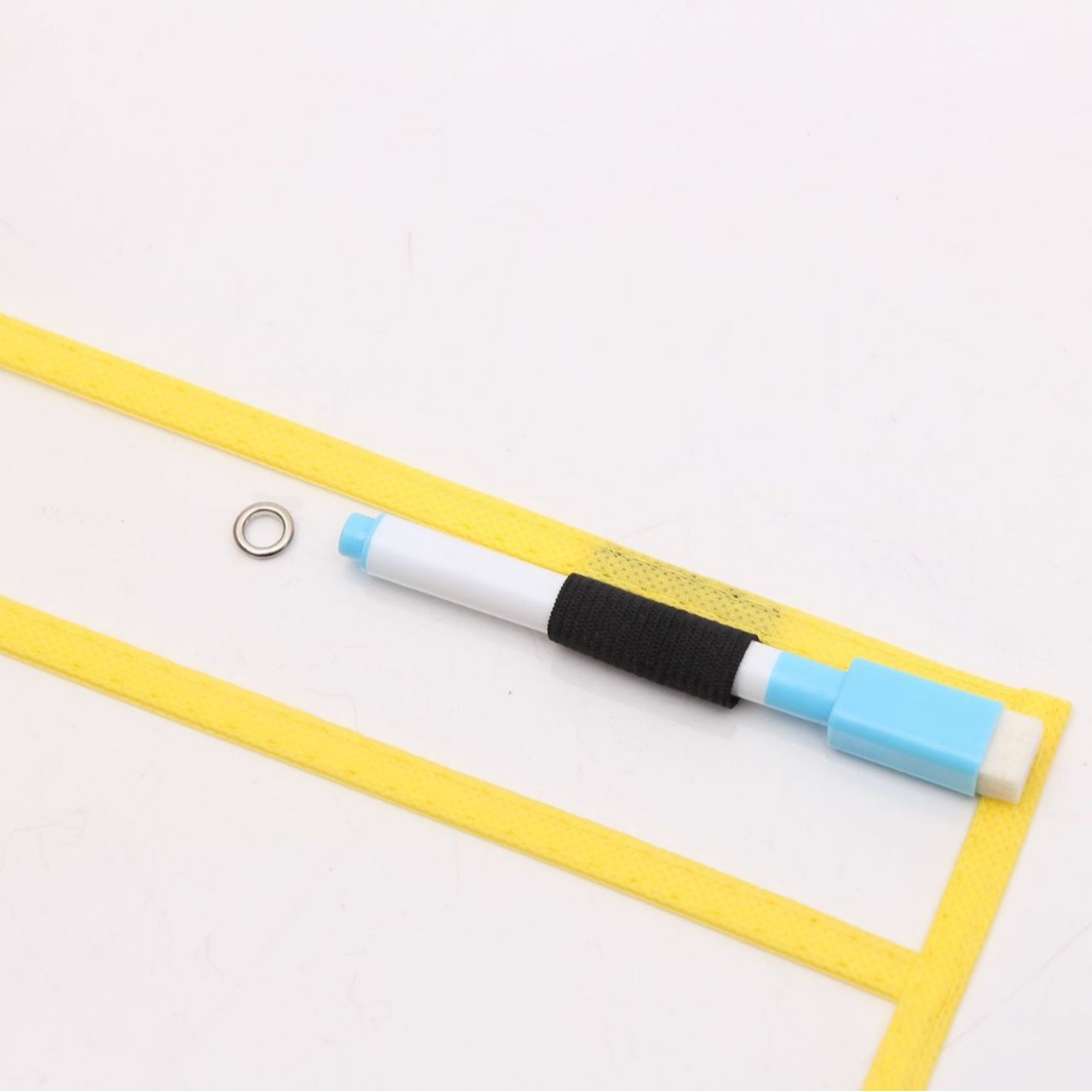 Portable File Storage Bag Red Painting Bag Erasable Hanging PVC Dry Erasing Bag a4 Transparent Sewing File Bag