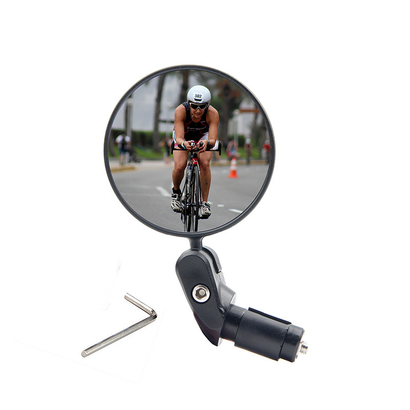 Bicycle rearview mirror mountain road car foldable convex rearview mirror plug mirror riding equipment