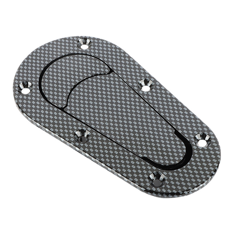 Car carbon fiber hood lock invisible hood lock without lock carbon fiber pattern hood lock modification parts Universal
