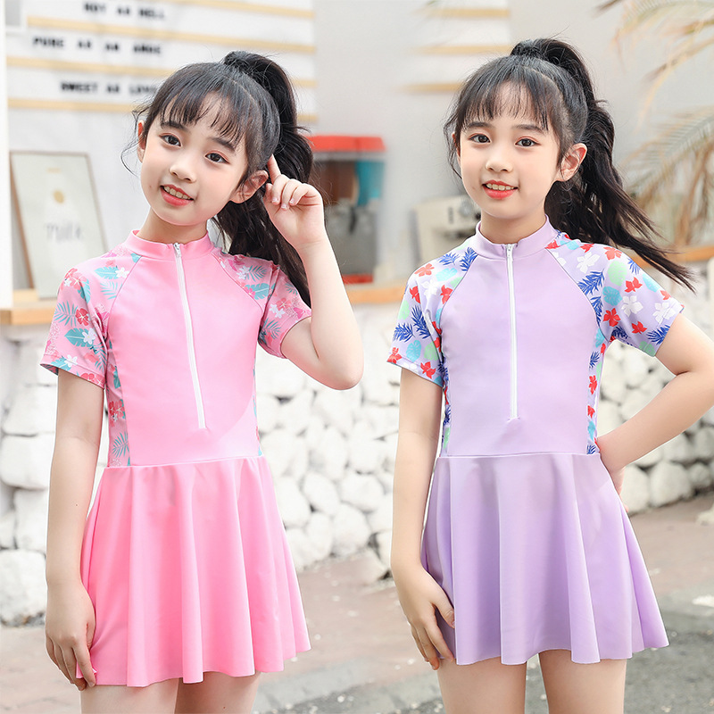 Children's Swimwear Girls Split Summer Girls' Swimwear Cute Princess Baby Small Medium Large Children's Swimwear Wholesale