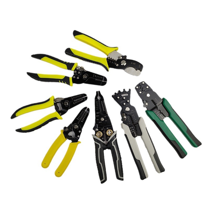 Factory multi-functional electrical wire stripping pliers wire pulling pliers cable scissors optical fiber wire breaking pliers bending wire stripping pliers