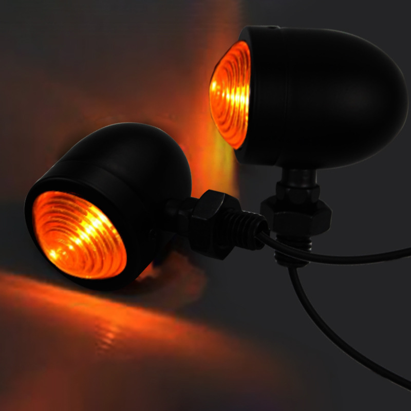 Harley motorcycle modified fog light motorcycle mini turn signal motorcycle brake light small retro turn light