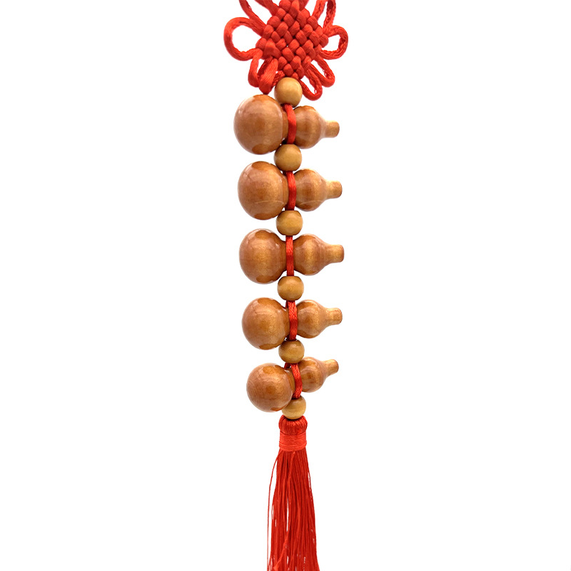 Boutique Wufu gourd pendant 1-10 gourd Chinese knot home ornaments car pendant scenic spot hot sale batch