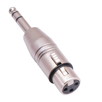 The new manufacturer is suitable for microphone and other stereo 6.35mm Revolution three-core cannon mother audio adapter