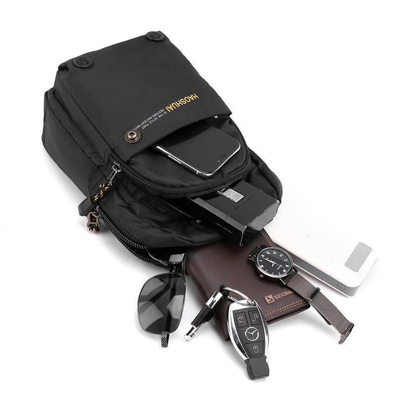 New Outdoor Men's Chest Bag Sports Multifunctional Crossbody Bag Chest Bag Casual Crossbody Bag Fishing Travel Bag