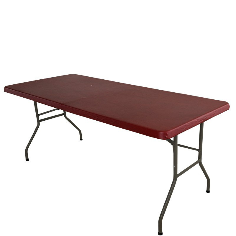 Cross-border rectangular elastic table cover household outdoor picnic mat cover oil-proof waterproof solid color tablecloth wholesale foreign trade